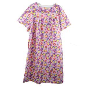 NOS Vintage 70s Floral Print Muumuu Dress Large